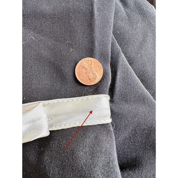 Vintage Y2K BCX Black Satin Trim Fit & Flare Dress Cocktail Party Dress size XS - Picture 7 of 11